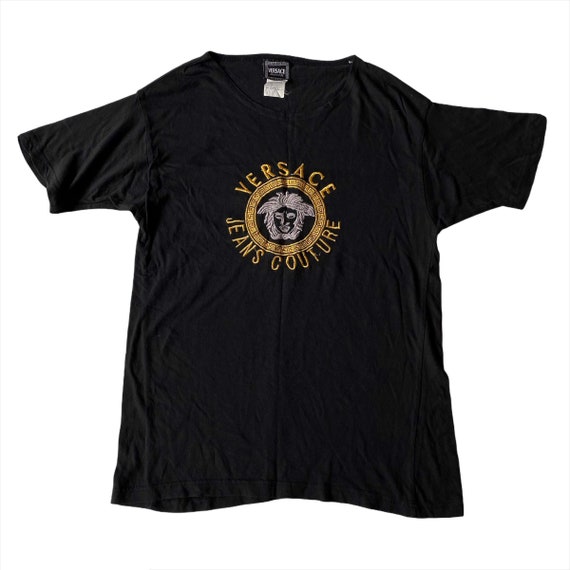 Vintage Versace Big Logo Embroidery Tee