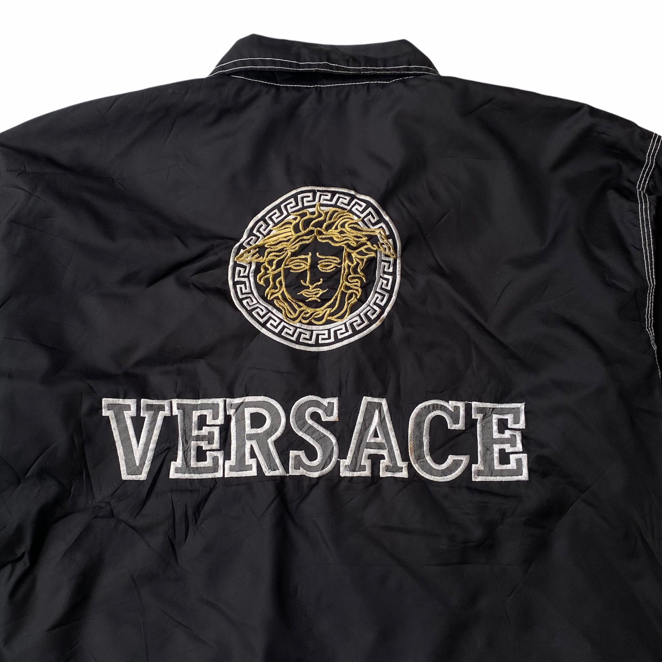 Vintage Versace Big Logo Embroidery Jacket