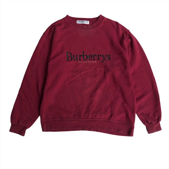 Vintage Burberry Sweatshirt Multi Color Borduurwerk Logo Kleding Herenkleding Hoodies & Sweatshirts Sweatshirts 