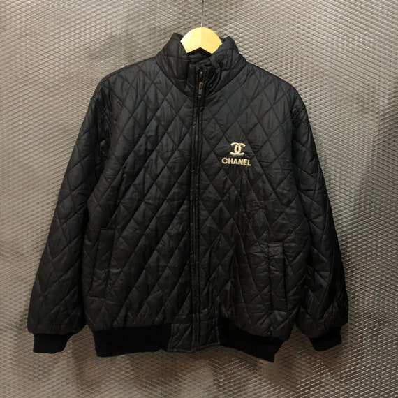 Vintage Chanel Quilted Bomber Jacket