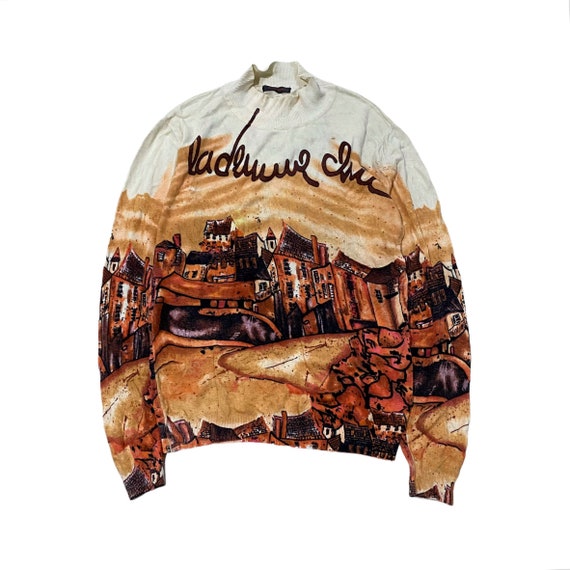 Vintage Yves Saint Laurent LSD Print Knitwear