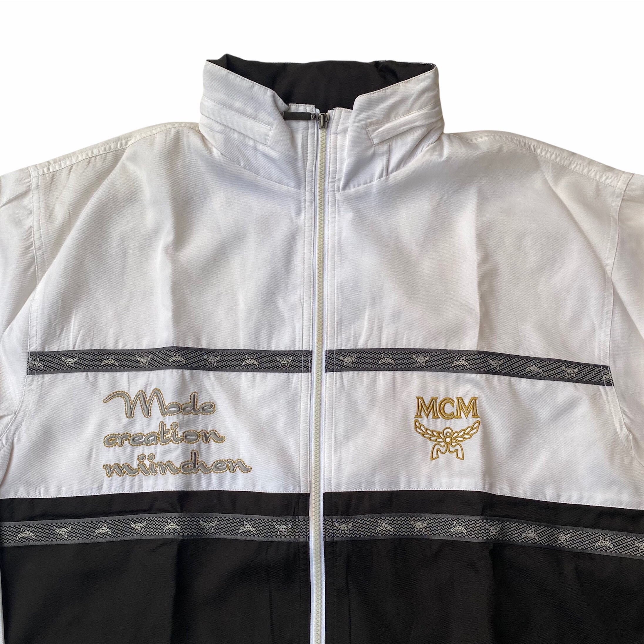 Vintage MCM Big Logo Embroidery Jacket 