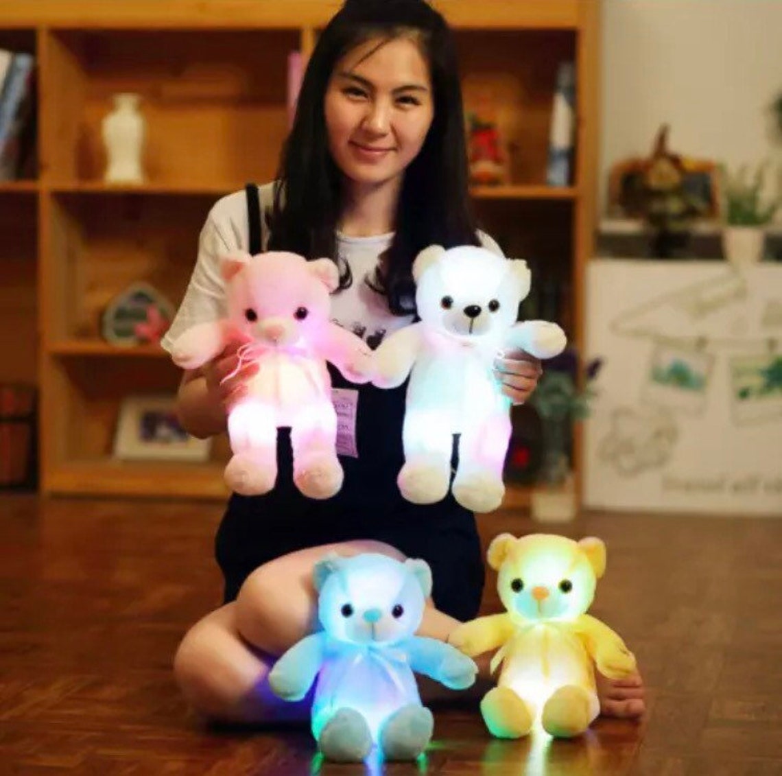 LED Glowing Teddy Bear Night light Christmas gift for Etsy