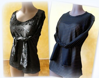 Buy 2 pieces for 50% sale! - SET of 2 Tango Long Sleeves Tops "Covered with lace"