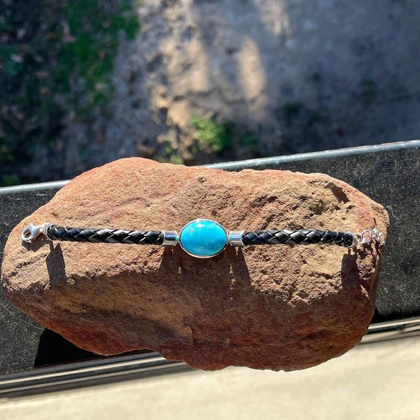 Fashion Imperial Stone Hand-woven Leather Bracelet