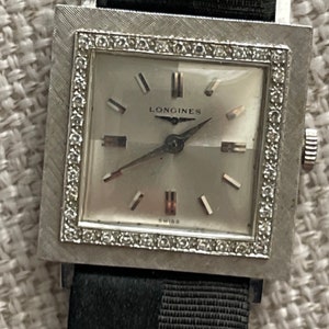 Longines diamond shop watches vintage