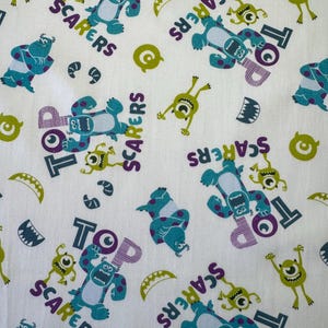 Fat Quarter | Mike and Sully Monsters Cotton Fabric