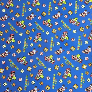 Fat Quarter | Super Mario World Cotton Fabric