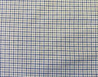 Fat Quarter | Blue Plaid Check Cotton Fabric