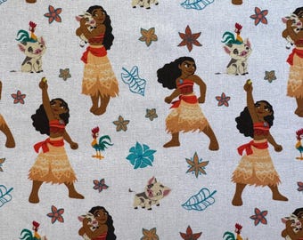 Fat Quarter | Moana Pua HeiHei Cotton Fabric
