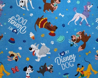 Fat Quarter | Character Dogs Cotton Fabric