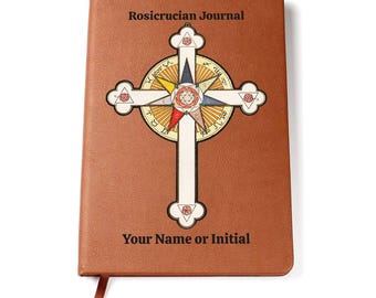 Diario Rosacruz de Cuero Vegano: Cuaderno Rosacruz Personalizado, Diario Espiritual, Estudio Rosacruz