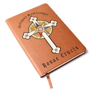 Rosicrucian Journal Personalized Gift Rosy Cross Journal Manly P Hall Spiritual Journaling Rosicrucian Study Notebook Gift Leather Journal