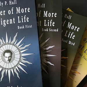 Manly P. Hall Book All Seeing Eye Wisdom Seeker of More Intelligent Life Study of Rosicrucian Alchemy Symbol Book Set Gift for Rosicrucian