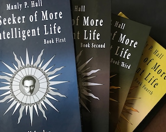 Manly P. Hall Book Set: Seeker of More Intelligent Life - Rosicrucian Study Four-Book Set