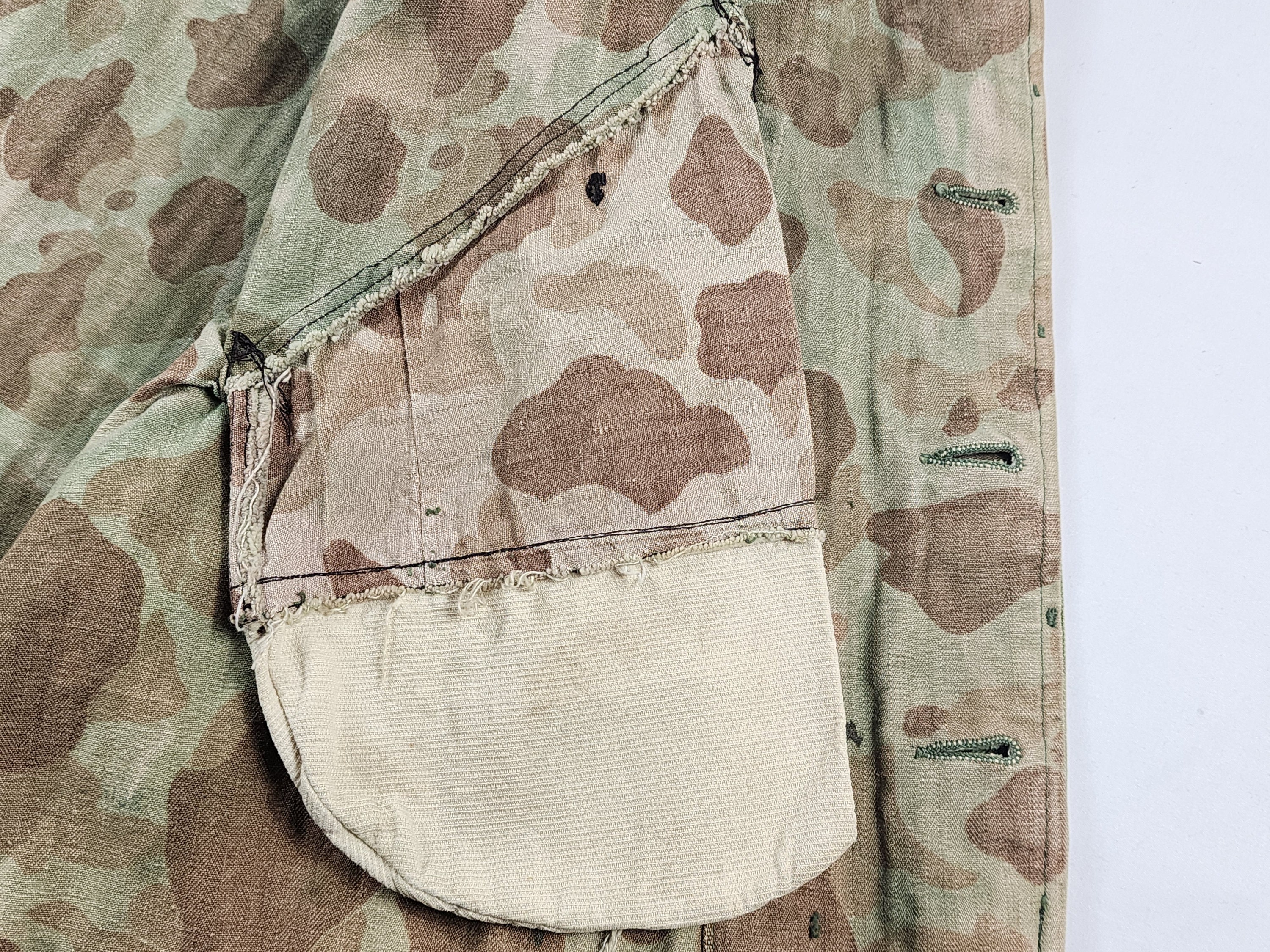 WWII US Army HBT Frogskin Camouflage M-43 Field Reworked Jacket