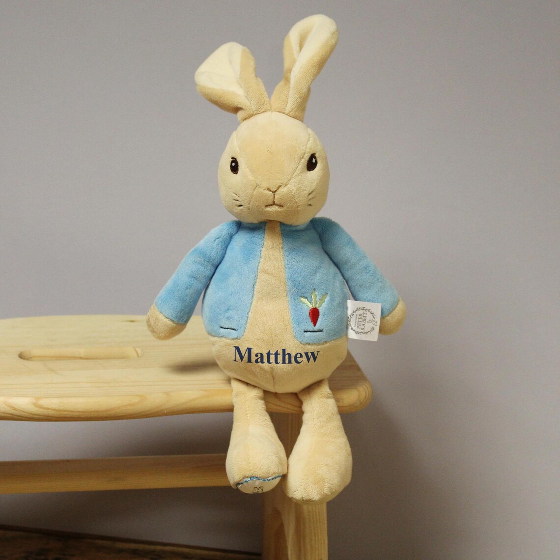 First Peter Rabbit Toy Personalised My First Peter Rabbit Plush | Custom Baby Gift | Soft Toy ...