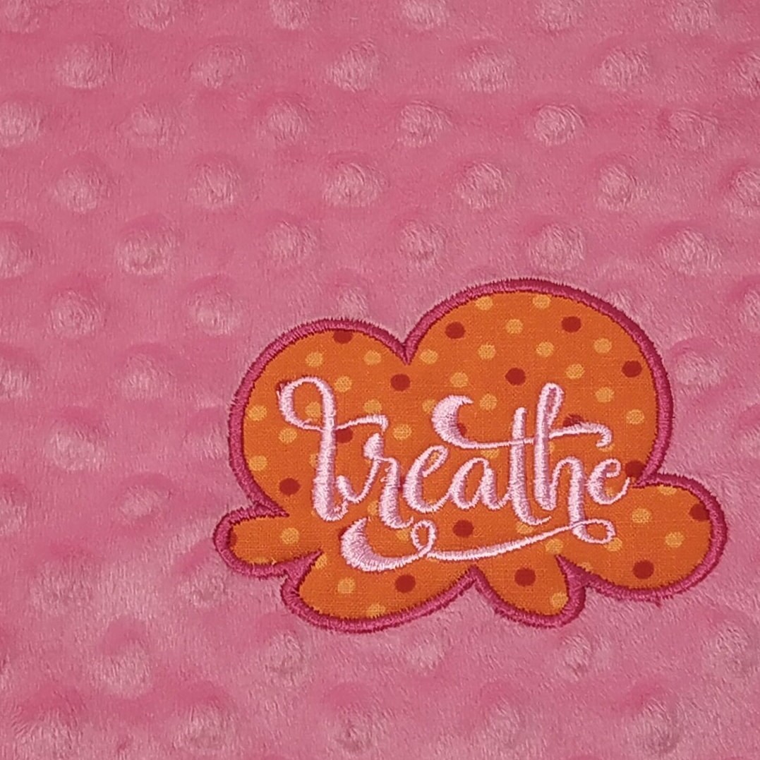 Personalized Baby Lovey Breathe Orange Cloud Girl or Boy Etsy