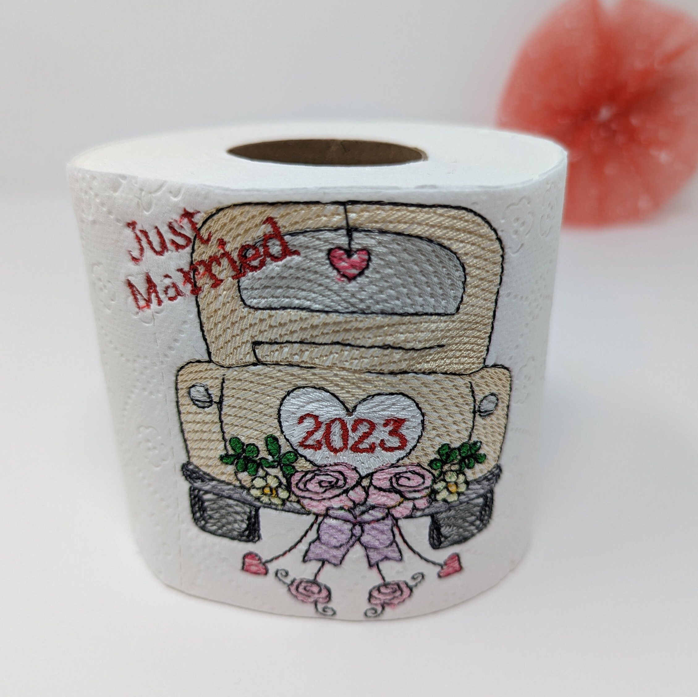 Wood Mounted Rubber Stamp, Toilet Paper Roll, Humor, Funny, Bathroom Roll  Holder