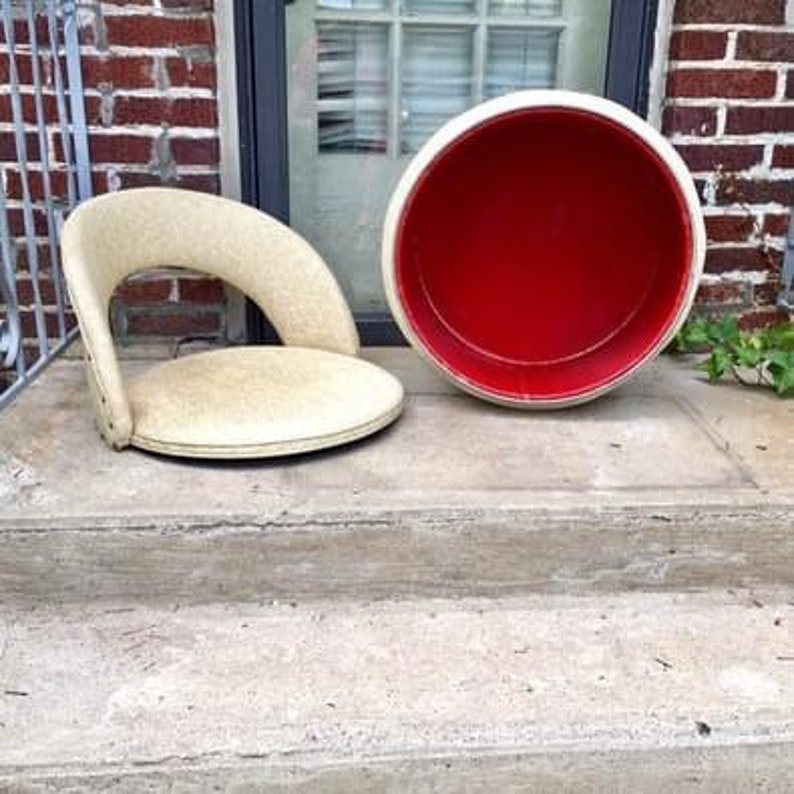 Unusual MCM Chair W/ Storage // Living Room // Reading Nook // Etsy