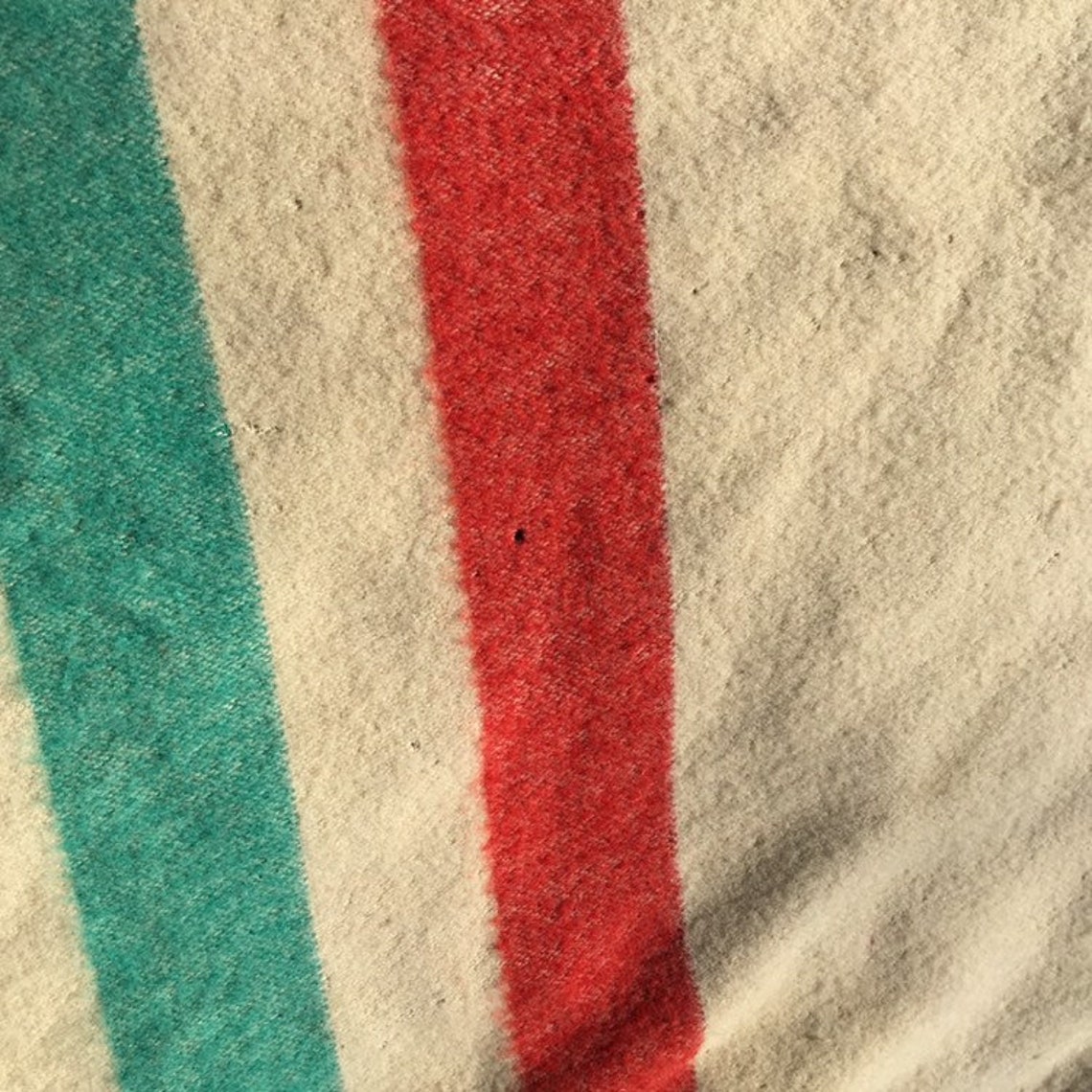 Vintage Faribo Wool Blanket Faribault Mills // Striped Four Etsy