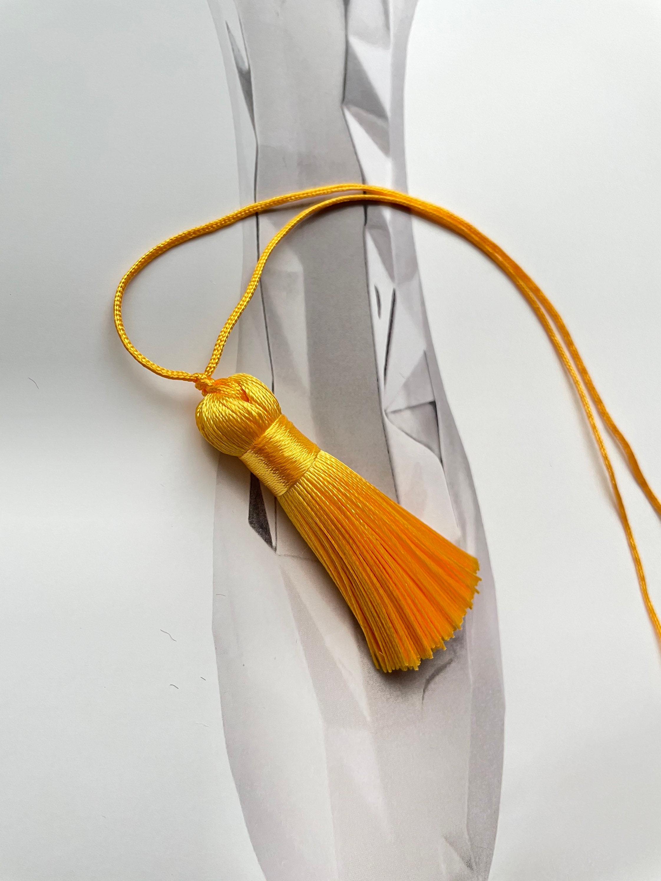 10 Pieces 5cm Yellow Tassels High Quality Handmade Yellow Etsy UK