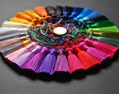 5cm Handmade Silky Tassels High Quality Silky Tassels 1.97 quot Silky Tassels with Cords Mala Tassels From UK