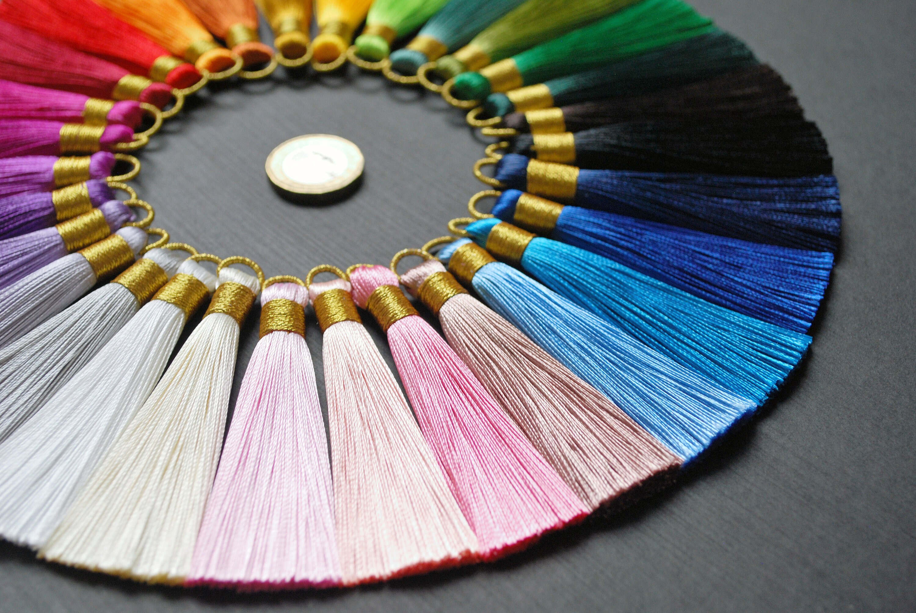 NEW COLOURS 8cm Beautiful Handmade Silk Thread Tassels 8 Etsy
