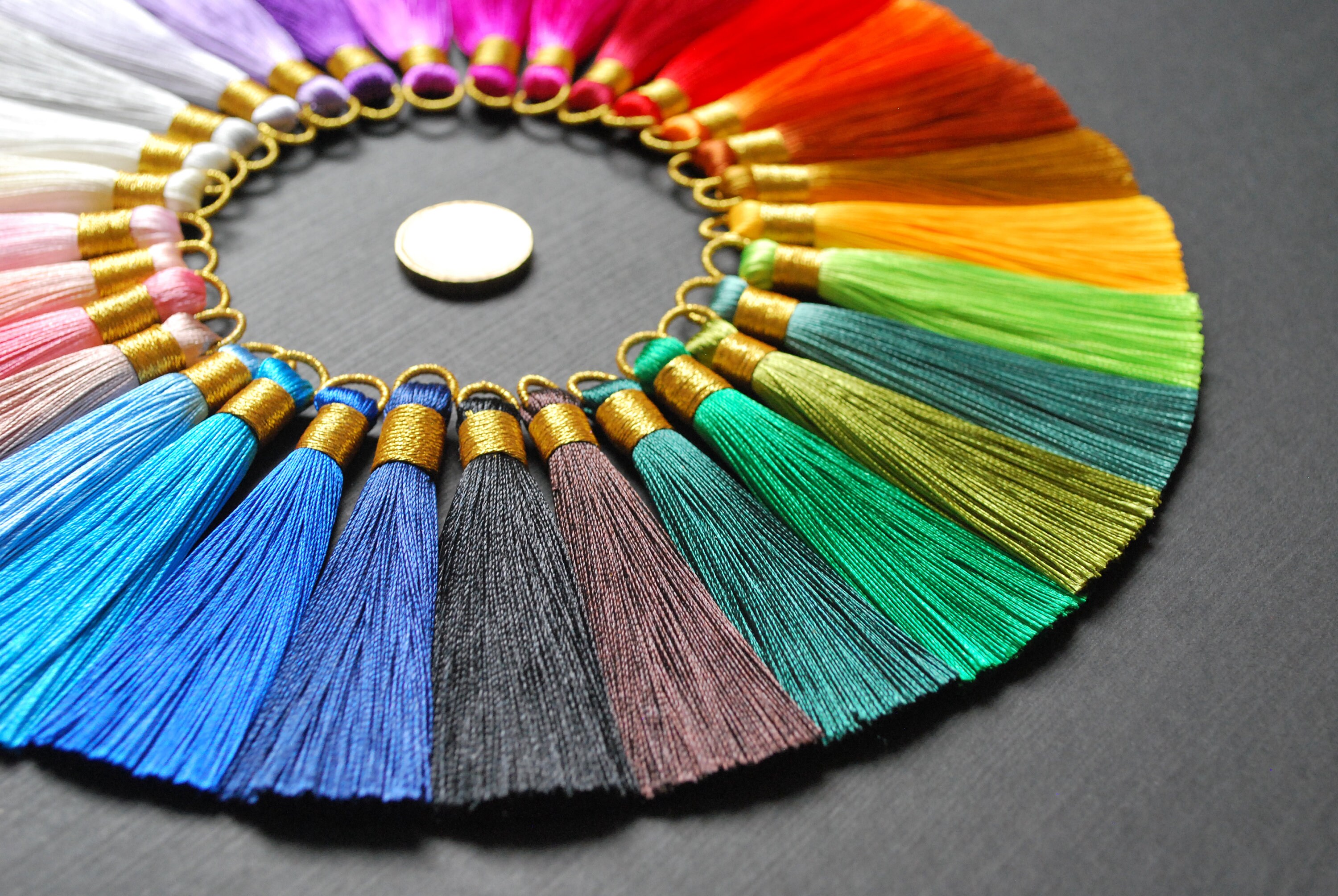 NEW COLOURS 8cm Beautiful Handmade Silk Thread Tassels 8 Etsy