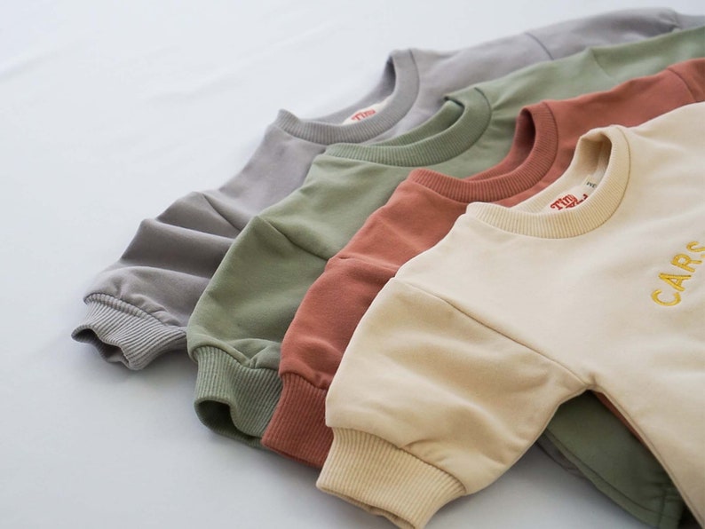 Baby Sweatshirt Romper Personalized Sweatshirt for Infants image 5