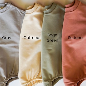 Baby Sweatshirt Romper Personalized Sweatshirt for Infants Neutral Sweatshirt for Baby Newborn Gift image 7