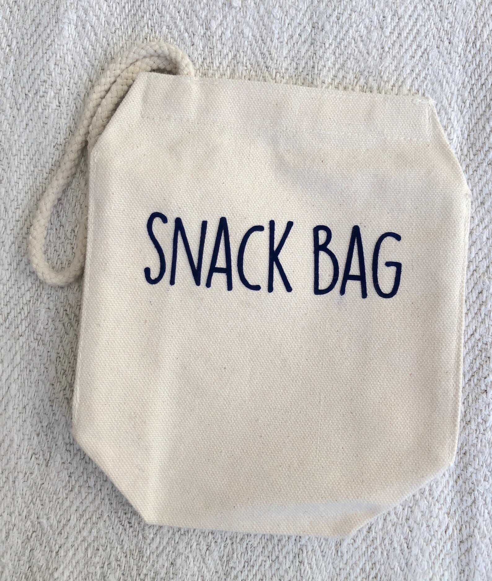 Snack lunch bag ECOBag mini lunch sack natural cotton Etsy