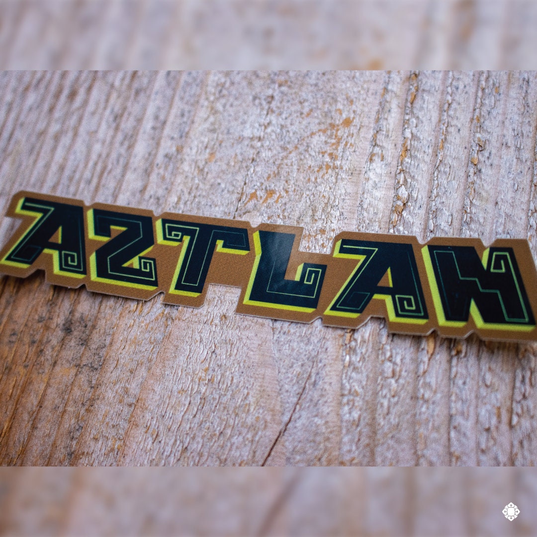 Aztlan Patch Holographic Aztlan Vinyl Sticker - Etsy