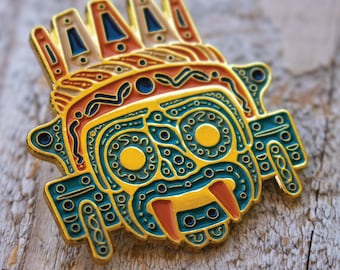 Tlaloc Enamel Pin
