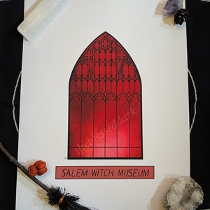 Salem Witch Museum Window Print // Witch City // Halloween