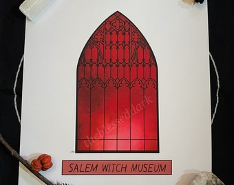 Salem Witch Museum Window Print // Witch City // Halloween