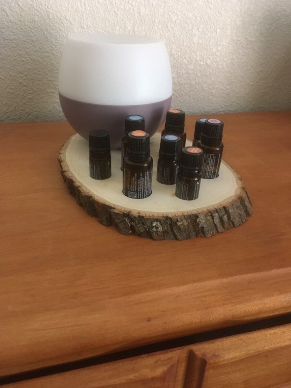 Wooden Essential Oil and Diffuser Holder Etsy