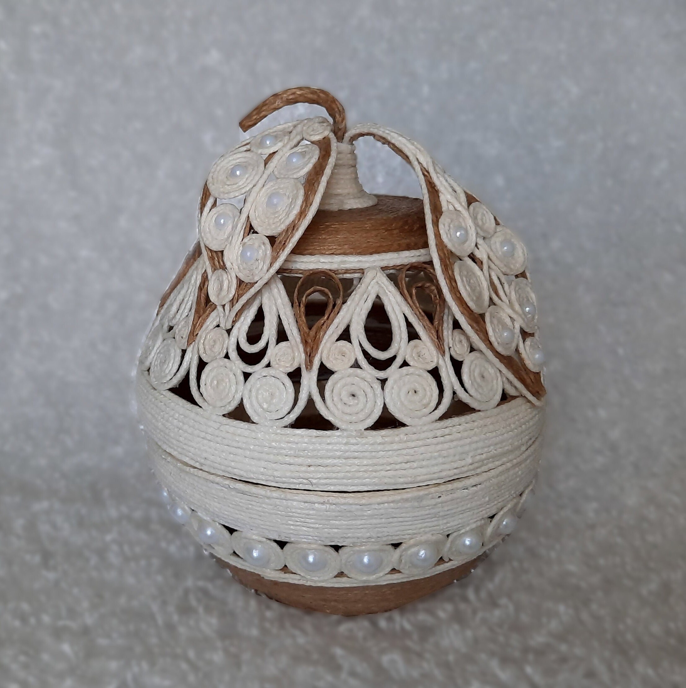 Jute Decorative Box Box With Lid Elegant Basket Jute Storage Easter
