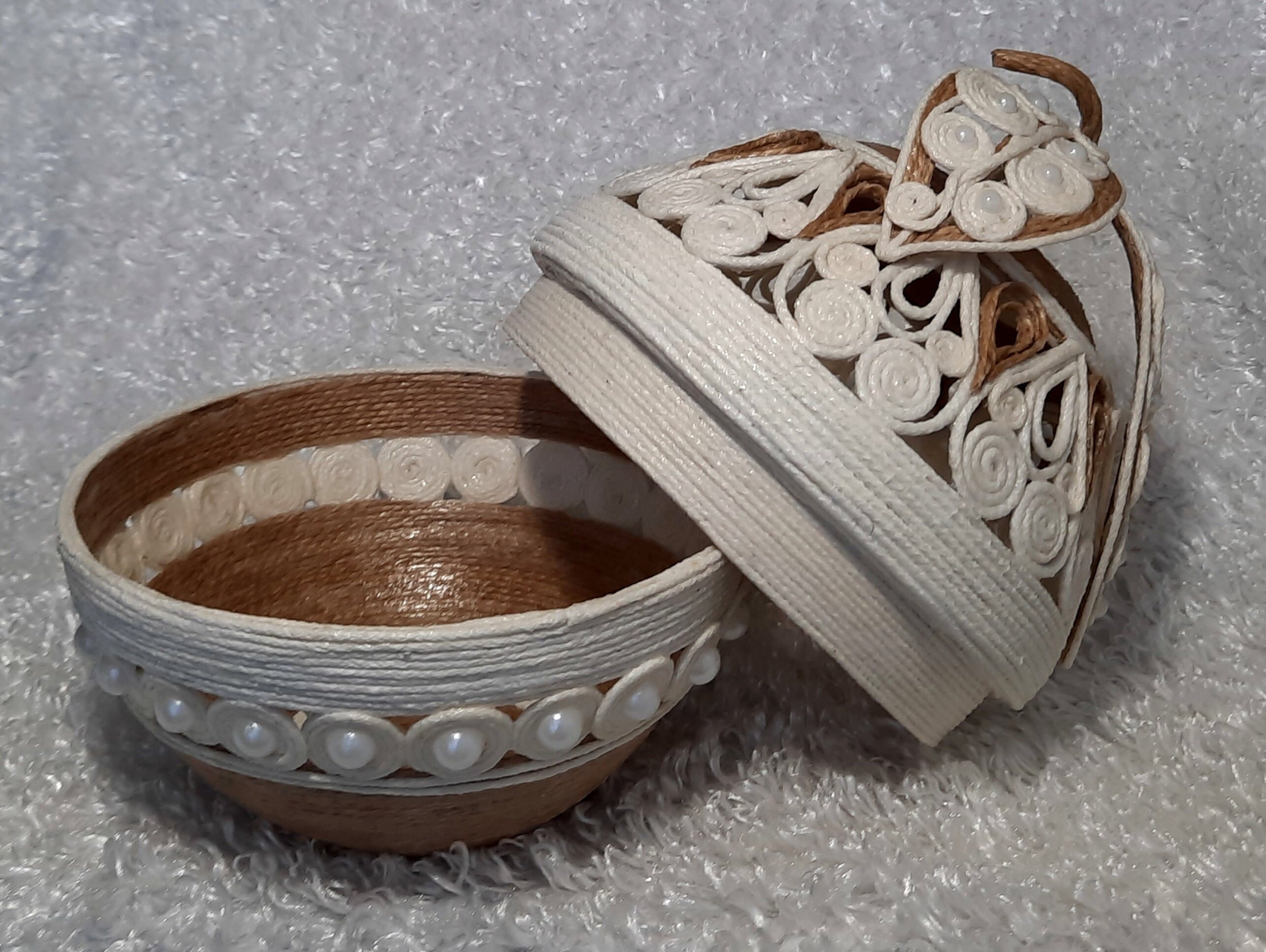 Jute Decorative Box Box With Lid Elegant Basket Jute Storage Easter