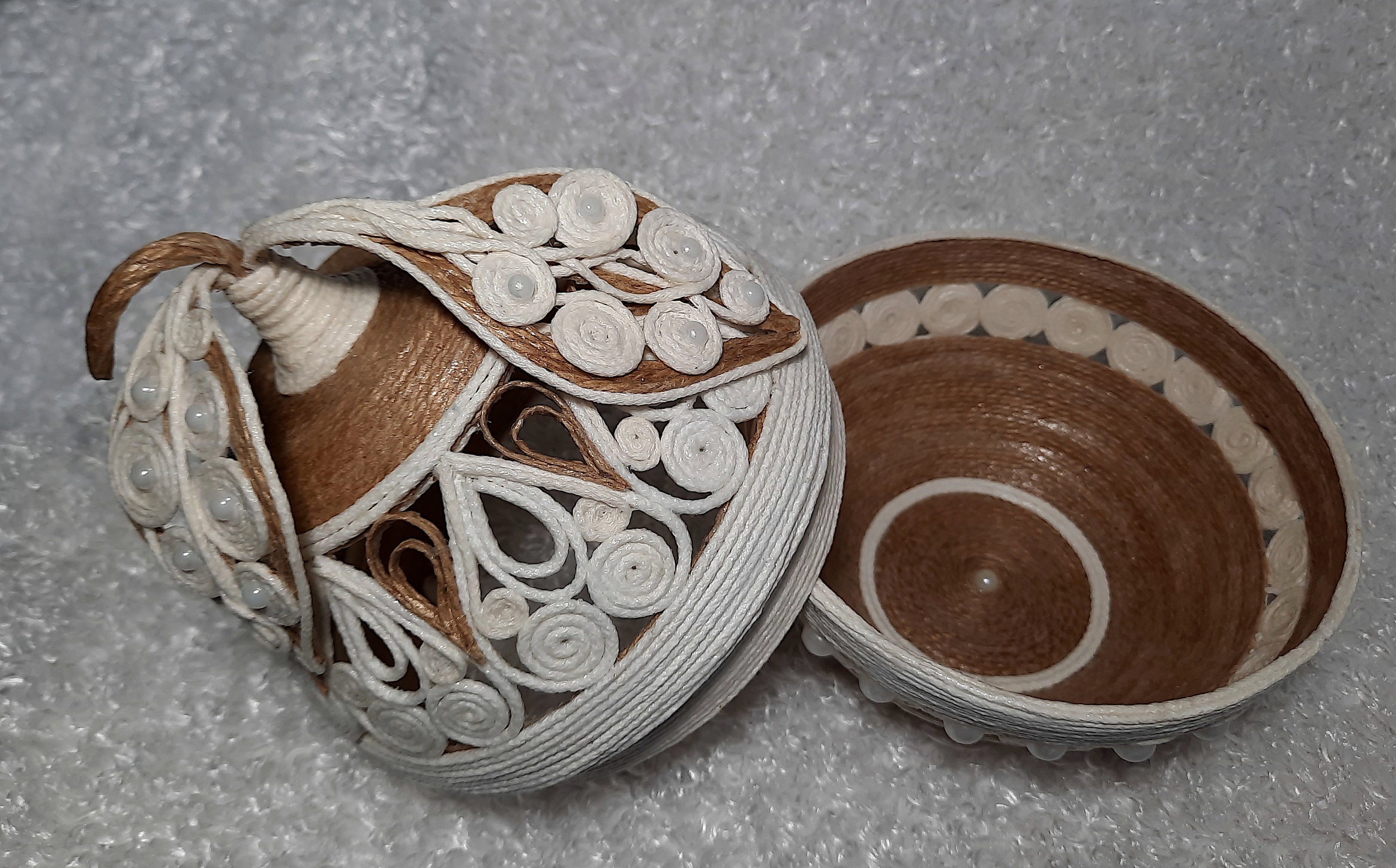 Jute Decorative Box Box With Lid Elegant Basket Jute Storage Easter