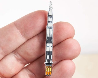 Saturn V Apollo Rocket Pin