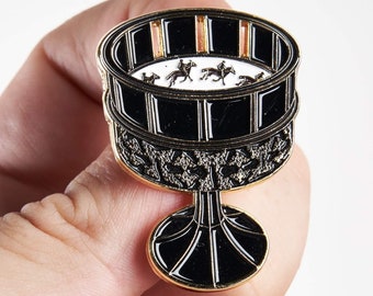 Cinema Gift, Crew gift, set gift, Movie Zoetrope Moving Horse Enamel Pin Badge, Criterion collection gift