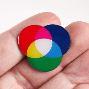 Photographer gift, RoyGBiv Logo Enamel Pin Badge