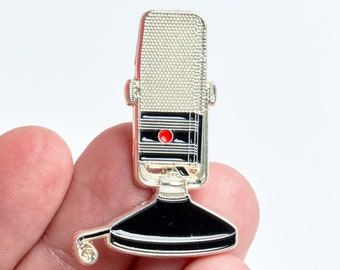 Vintage Microphone Pin