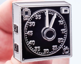 Darkroom Clock GraLab Analog Film Enamel Pin