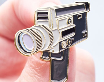 Canon Super 8mm Auto Zoom Film Camera Enamel Pin