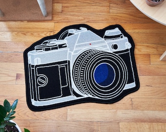 Canon Ae-1 Ae1 A1 35mm Film SLR Camera Mini Rug - photographer, photo lover gift!