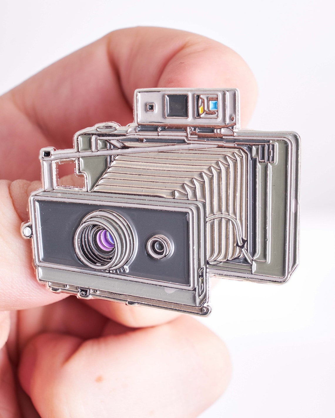 Polaroid Large Format Land Film Camera Enamel Pin Etsy