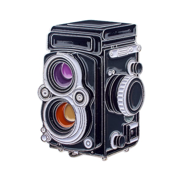 Rolleiflex 2.8f 3.5 Medium Format Camera Enamel Pin