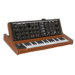 Moog Mini Vintage Synthesizer Piano Pin